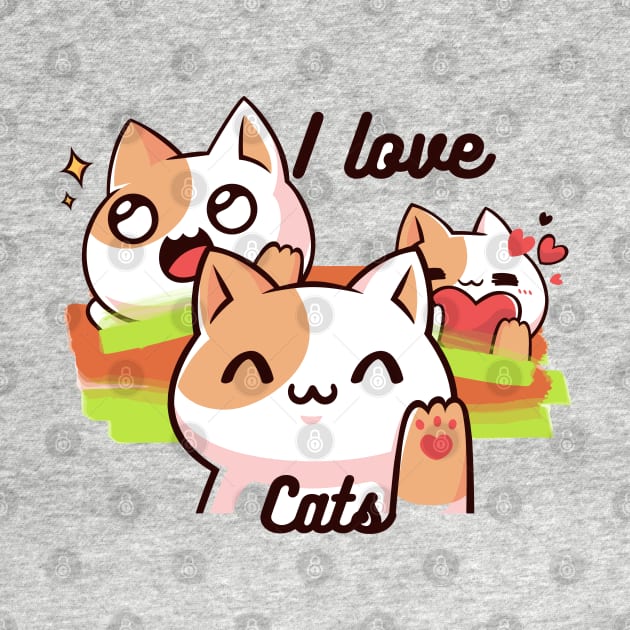 I Love Cats by PGasbarroneArt